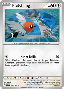 Kartu Fletchling dari Bimbingan Rasi, nomor 133/166