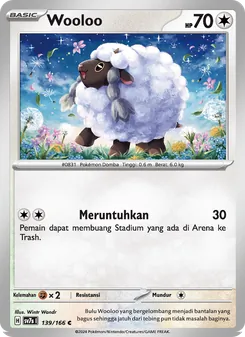 Kartu Wooloo dari Bimbingan Rasi, nomor 139/166
