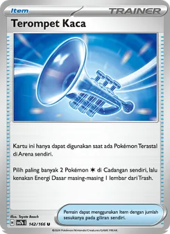 Kartu Terompet Kaca dari Bimbingan Rasi, nomor 142/166