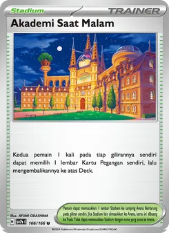 Kartu Akademi Saat Malam dari Bimbingan Rasi, nomor 166/166