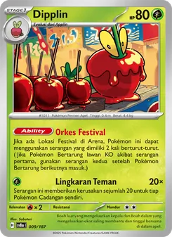 Kartu Dipplin dari Festival Terastal ex, nomor 009/187