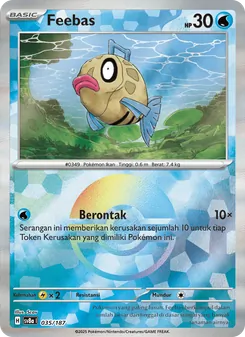Kartu Feebas dari Festival Terastal ex, nomor 035/187