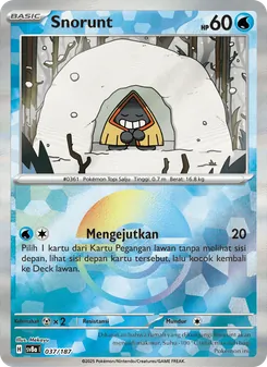 Kartu Snorunt dari Festival Terastal ex, nomor 037/187