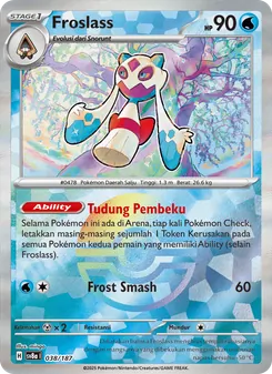 Kartu Froslass dari Festival Terastal ex, nomor 038/187