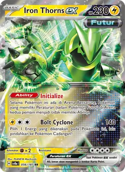 Kartu Iron Thorns ex dari Festival Terastal ex, nomor 056/187