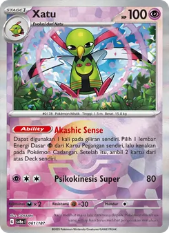 Kartu Xatu dari Festival Terastal ex, nomor 061/187