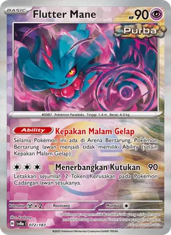 Kartu Flutter Mane dari Festival Terastal ex, nomor 072/187
