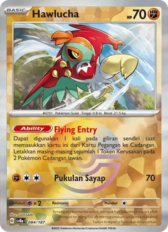 Kartu Hawlucha dari Festival Terastal ex, nomor 084/187