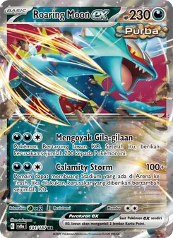 Kartu Roaring Moon ex dari Festival Terastal ex, nomor 101/187