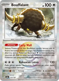 Kartu Bouffalant dari Festival Terastal ex, nomor 133/187