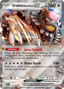 Kartu Ursaluna Bulan Merah ex dari Festival Terastal ex, nomor 134/187