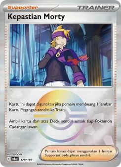 Kartu Kepastian Morty dari Festival Terastal ex, nomor 178/187