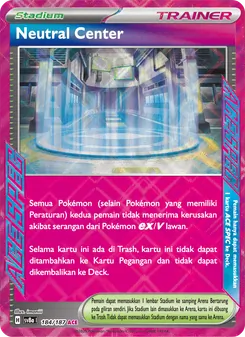 Kartu Neutral Center dari Festival Terastal ex, nomor 184/187