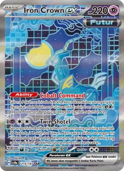 Kartu Iron Crown ex dari Festival Terastal ex, nomor 214/187