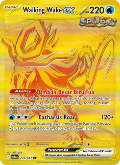 Kartu Walking Wake ex dari Festival Terastal ex, nomor 235/187