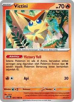 Kartu Victini dari Kilat Rasi, nomor 021/182