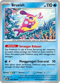 Kartu Bruxish dari Kilat Rasi, nomor 047/182