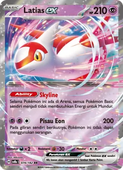 Kartu Latias ex dari Kilat Rasi, nomor 074/182