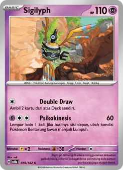 Kartu Sigilyph dari Kilat Rasi, nomor 079/182