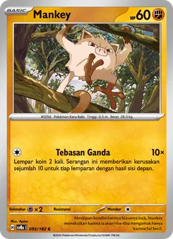 Kartu Mankey dari Kilat Rasi, nomor 095/182