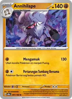 Kartu Annihilape dari Kilat Rasi, nomor 097/182