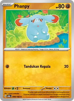 Kartu Phanpy dari Kilat Rasi, nomor 099/182