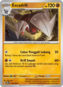 Kartu Excadrill dari Kilat Rasi, nomor 106/182
