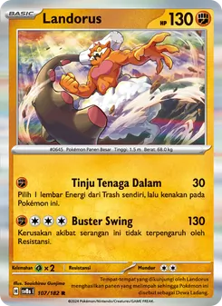 Kartu Landorus dari Kilat Rasi, nomor 107/182