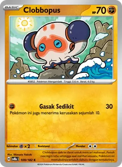 Kartu Clobbopus dari Kilat Rasi, nomor 109/182