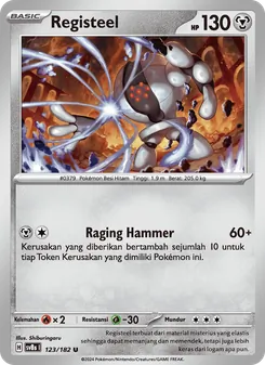 Kartu Registeel dari Kilat Rasi, nomor 123/182