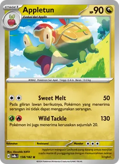Kartu Appletun dari Kilat Rasi, nomor 138/182
