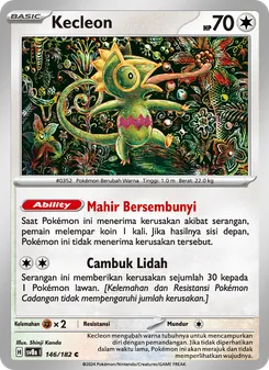 Kartu Kecleon dari Kilat Rasi, nomor 146/182