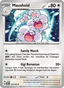 Kartu Maushold dari Kilat Rasi, nomor 154/182