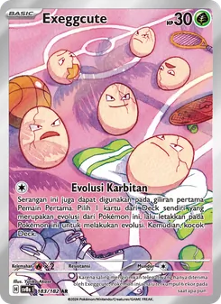 Kaart Exeggcute uit สเตลลาร์สายฟ้าฟาด, nummer 183/182