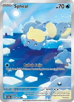 Kaart Spheal uit สเตลลาร์สายฟ้าฟาด, nummer 190/182