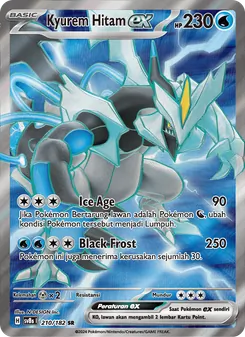 Kaart Kyurem Hitam ex uit สเตลลาร์สายฟ้าฟาด, nummer 210/182