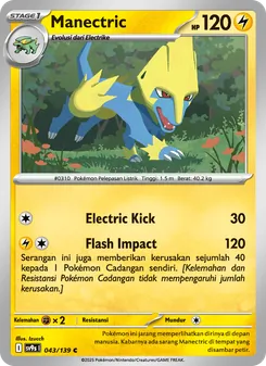 Kartu Manectric dari Ikatan Takdir, nomor 043/139