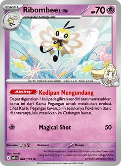 Kartu Ribombee <Lillie> dari Ikatan Takdir, nomor 061/139