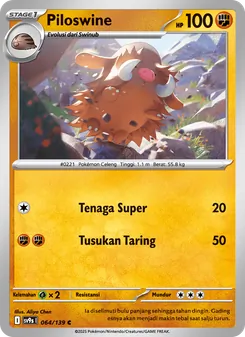 Kartu Piloswine dari Ikatan Takdir, nomor 064/139
