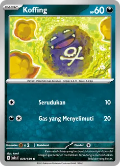 Kartu Koffing dari Ikatan Takdir, nomor 078/139