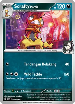 Kartu Scrafty <Marnie> dari Ikatan Takdir, nomor 085/139