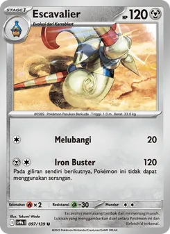 Kartu Escavalier dari Ikatan Takdir, nomor 097/139