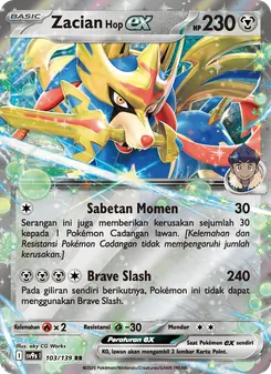 Kartu Zacian <Hop> ex dari Ikatan Takdir, nomor 103/139