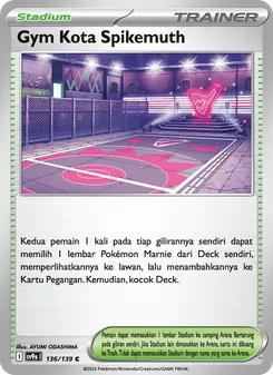 Kartu Gym Kota Spikemuth dari Ikatan Takdir, nomor 136/139