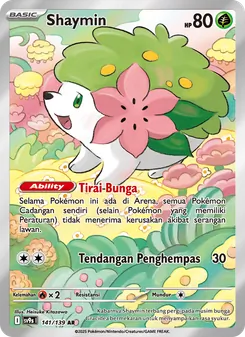 Kartu Shaymin dari Ikatan Takdir, nomor 141/139