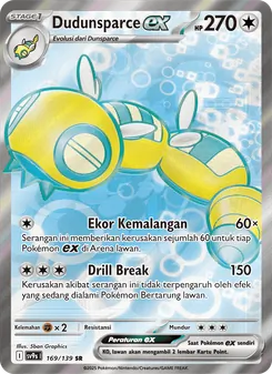 Kartu Dudunsparce ex dari Ikatan Takdir, nomor 169/139
