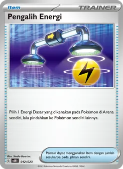 Kartu Pengalih Energi dari Fuecoco & Ampharos ex, nomor 012/23