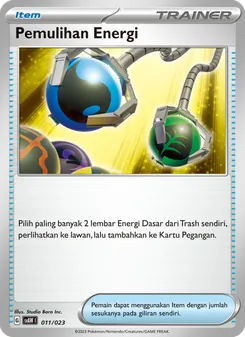 Kartu Pemulihan Energi dari Quaxly & Mimikyu ex, nomor 011/23