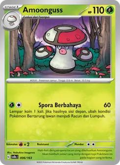 Kartu Amoonguss dari Deck Ringkas ex, nomor 006/163