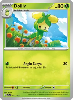 Kartu Dolliv dari Deck Ringkas ex, nomor 011/163